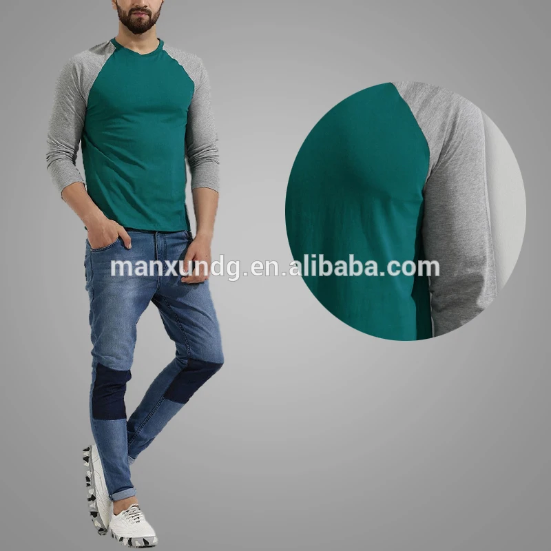 Wholesale High Quality Cheap T Shirt Mens Long Sleeve Crew Neck Plain T Shirts 2019 5
