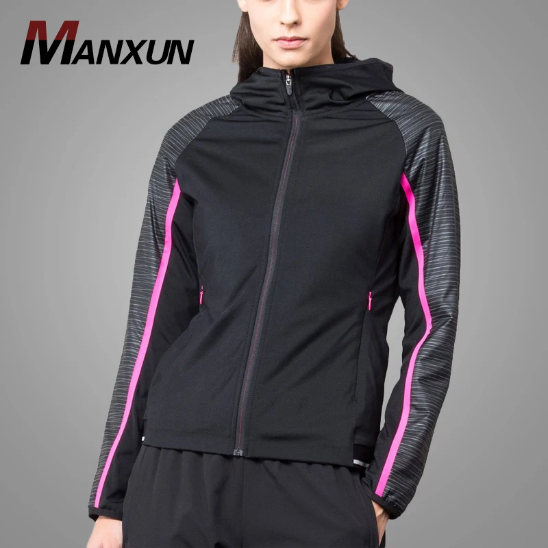 Fashion Stitching Womens Sports Jacket Running Raglan Sleeve Jackette for Women