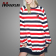 Custom-Red-And-White-Stripe-Longline-Sweatshirt