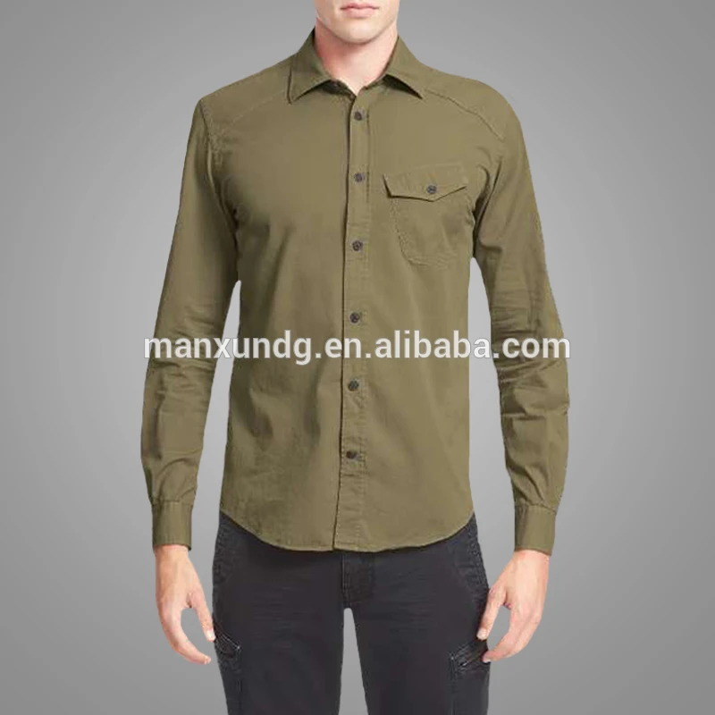 plain long sleeve t shirt ManXun176301047 Details