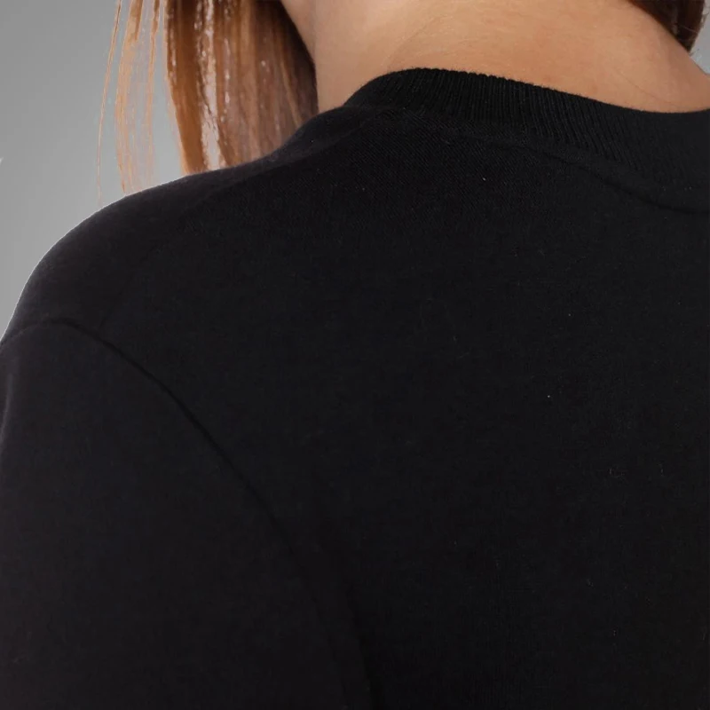 Letter Cartoon Cotton Long Sleeve Women T-shirt Knitted Ribbed Collar Autumn Girls T-shirt Wholesale 3