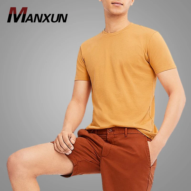 Wholesale Casual Crew Neck Blank Sublimation T-shirt for Men Men Cotton T-shirt Printing
