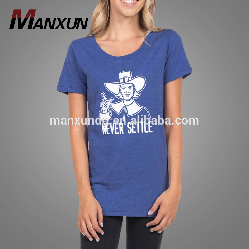 Dongguan Clothing Factory Custom 3d T - Shirt Printing Women 100% Cotton Longline T Shirt