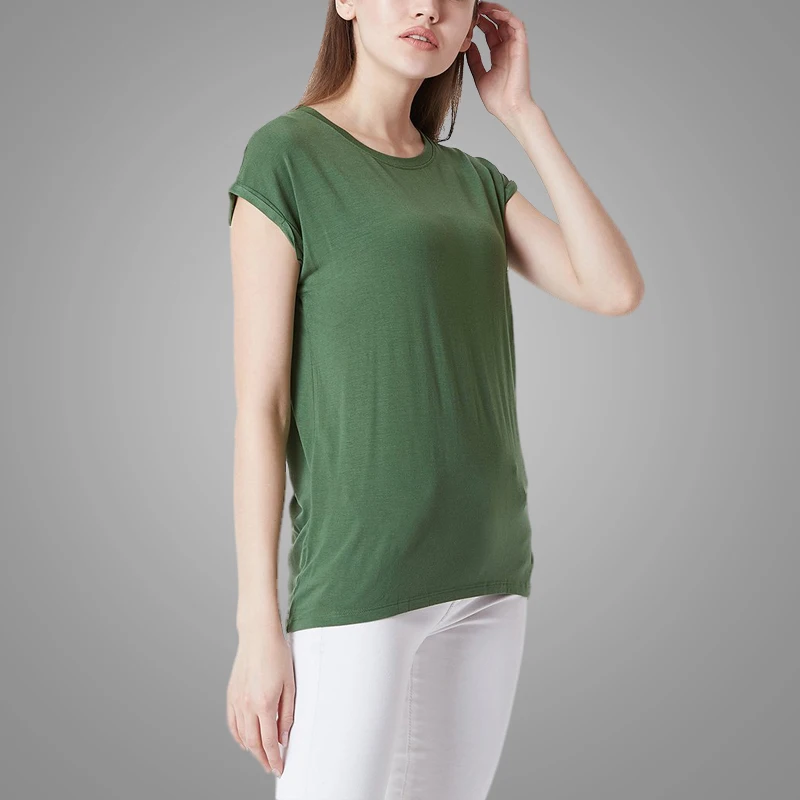 plain round neck t-shirt MX201812281211D Details 3