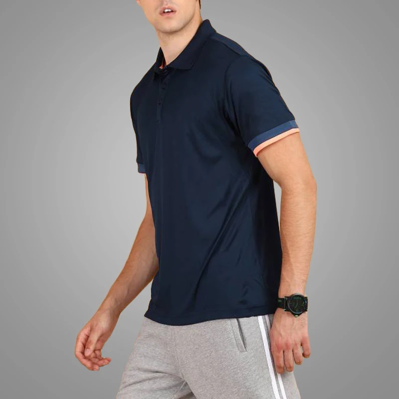 High Quality Solid Color Custom Logo Mens Polo T-shirt Wholesale 100% Cotton Polo Shirt for Men 5