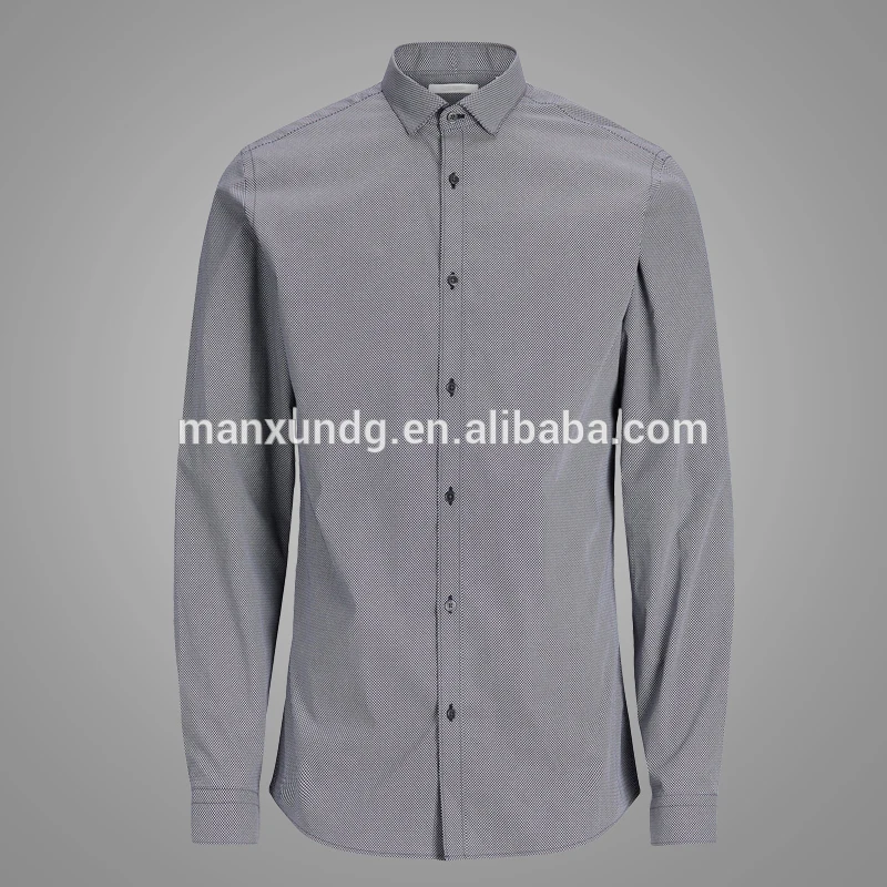 Wholesale Comfortable Formal Cotton Solid Collar Mens Dress Shirts For Men 5