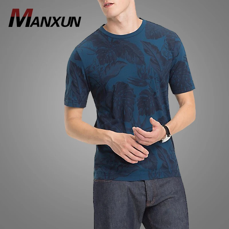 New Design Fashion Clothing All Over Print Tshirt Custom Organic Cotton Mens tshirts Wholesale