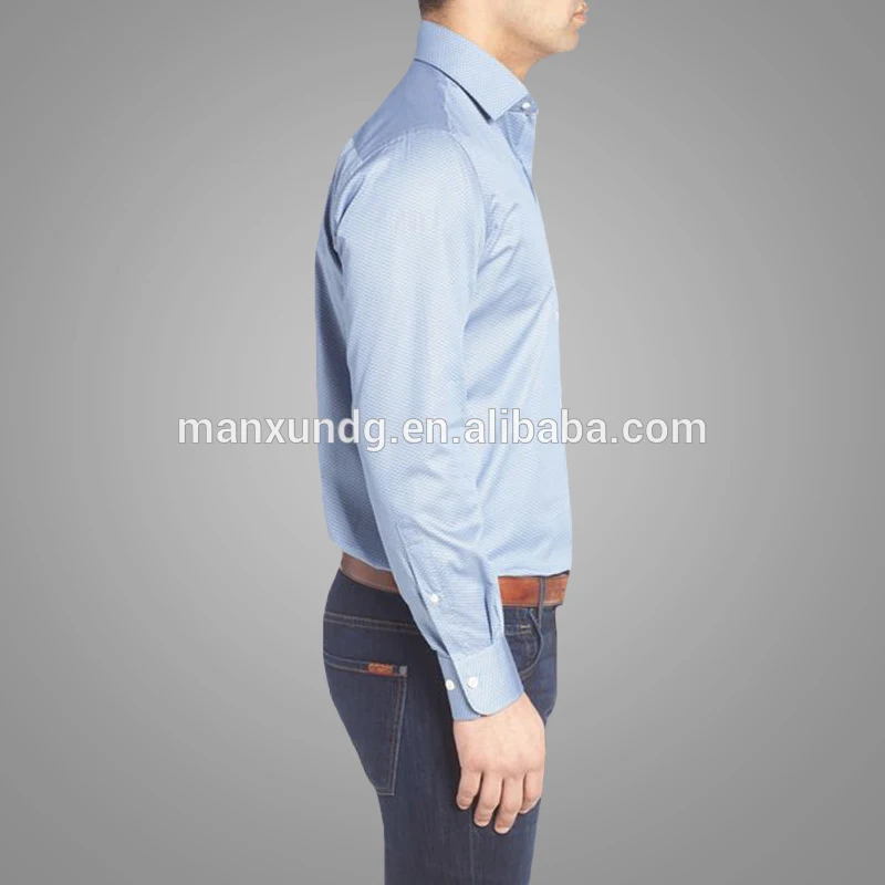 High Quality men office long sleeve shirt 5